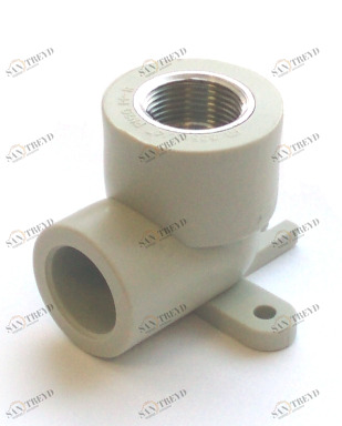 Угольник комбинированный с креплением (вн.рез.) 20-1/2 PP-R PROAQUA 27175