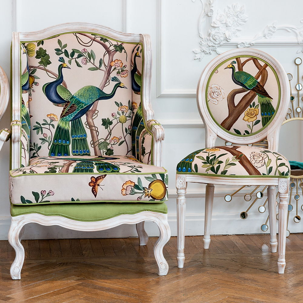 21060742 Стул «Индокитайский зелёный павлин» (версия 2) Object Desire  - Вид №4