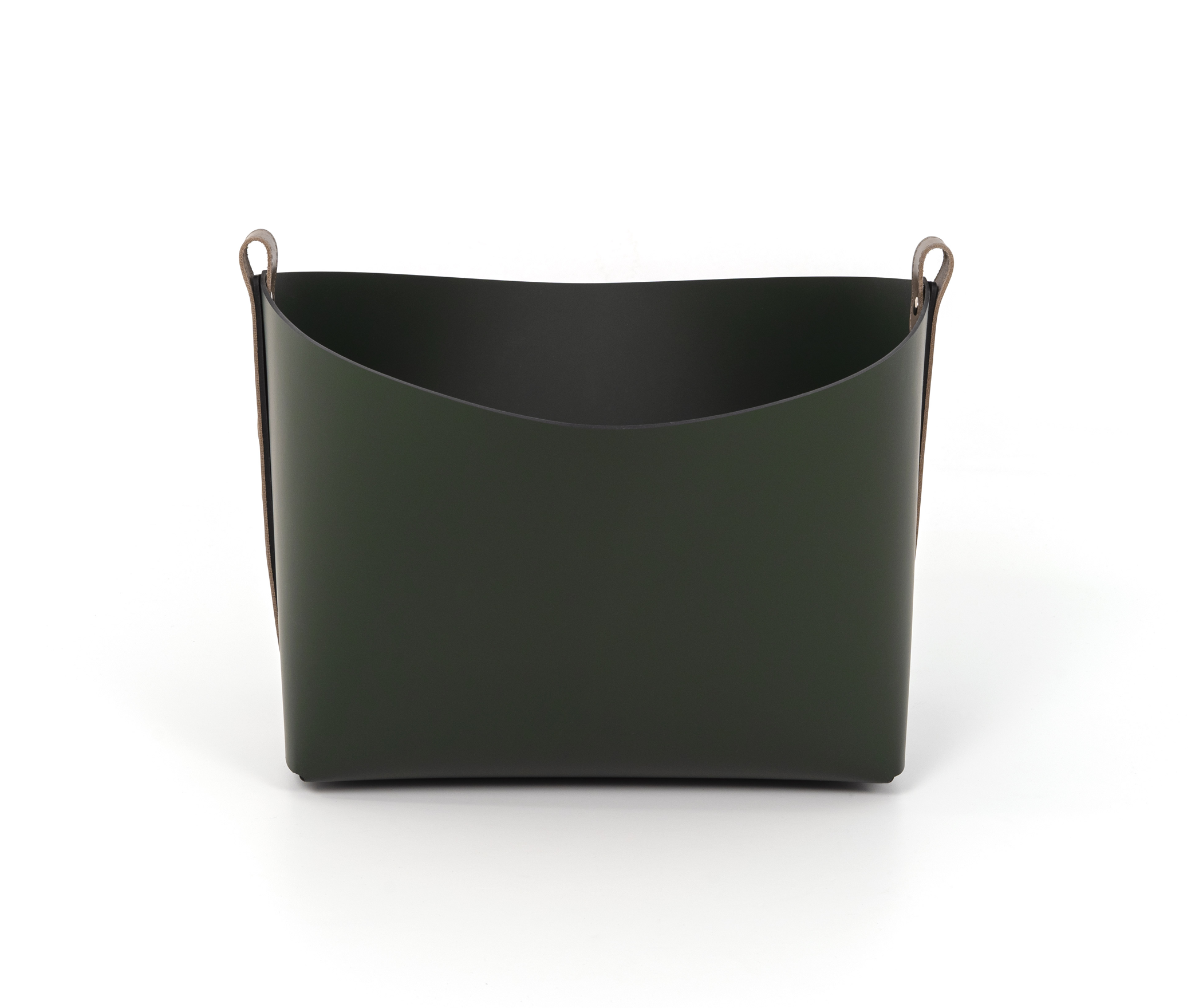 Ovo Basket - 40X40XH29 см / Серо-коричневый / регенерированная кожа_манго Pinetti 76.0180.082.036 - Вид №2