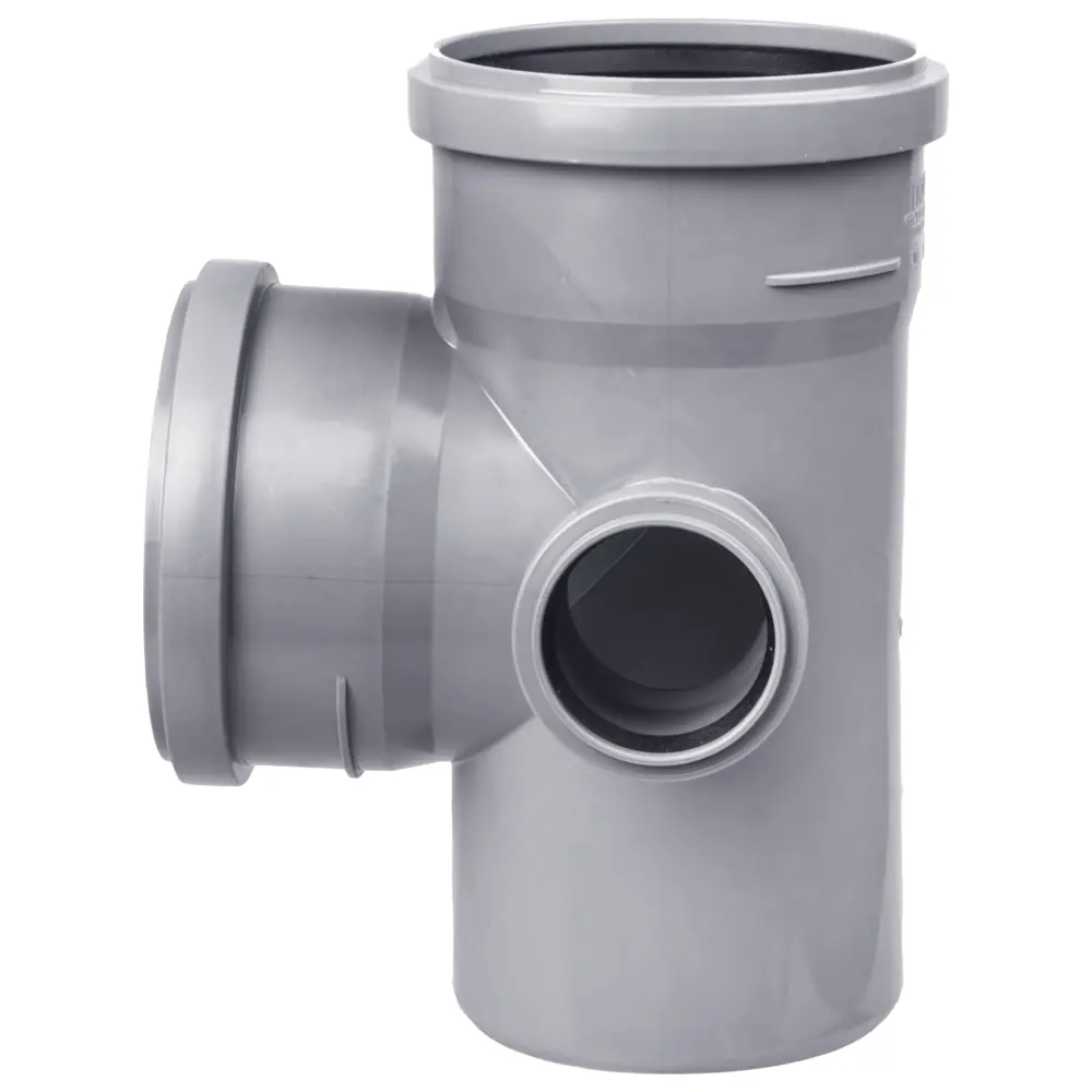 Крестовина канализационная ПОЛИТЭК двухплоскостная левая для труб разного диаметра 11012760 STLM-0001073 - Вид №1