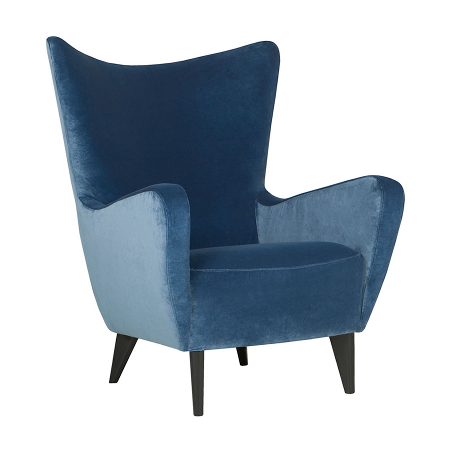 Кресло ELSA синее бархат Sits S1168 - Вид №1