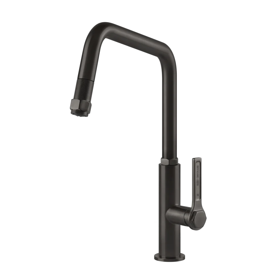 Смеситель для раковины 60053 707 Gessi Officine gessi ЧЕРНЫЙ МЕТАЛЛ BR. PVD 60053707