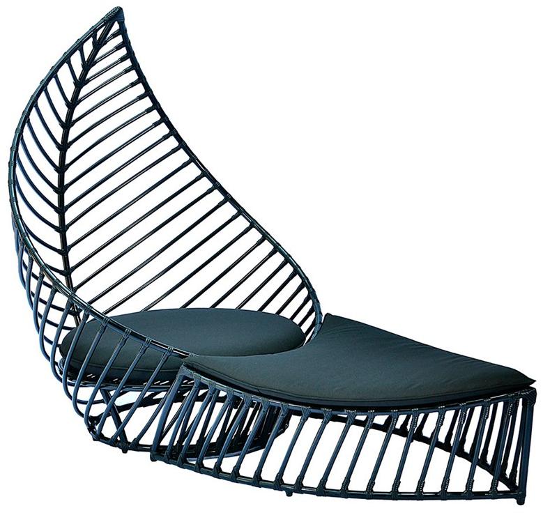 cbdesign Садовое кресло из алюминия с высокой спинкой Foglia N120n1 - Вид №1