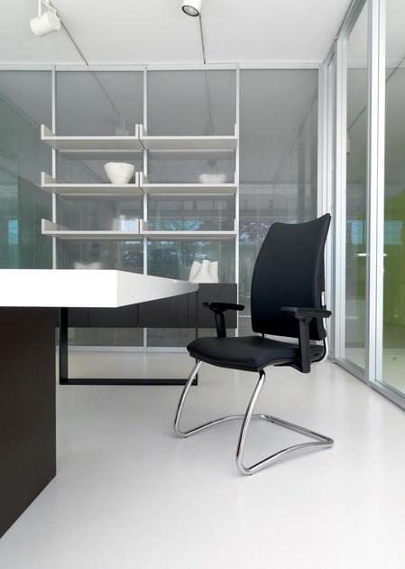 Luxy Консольное кожаное кресло с подлокотниками для залов ожидания Overtime sun-id-1436117 - Вид №2