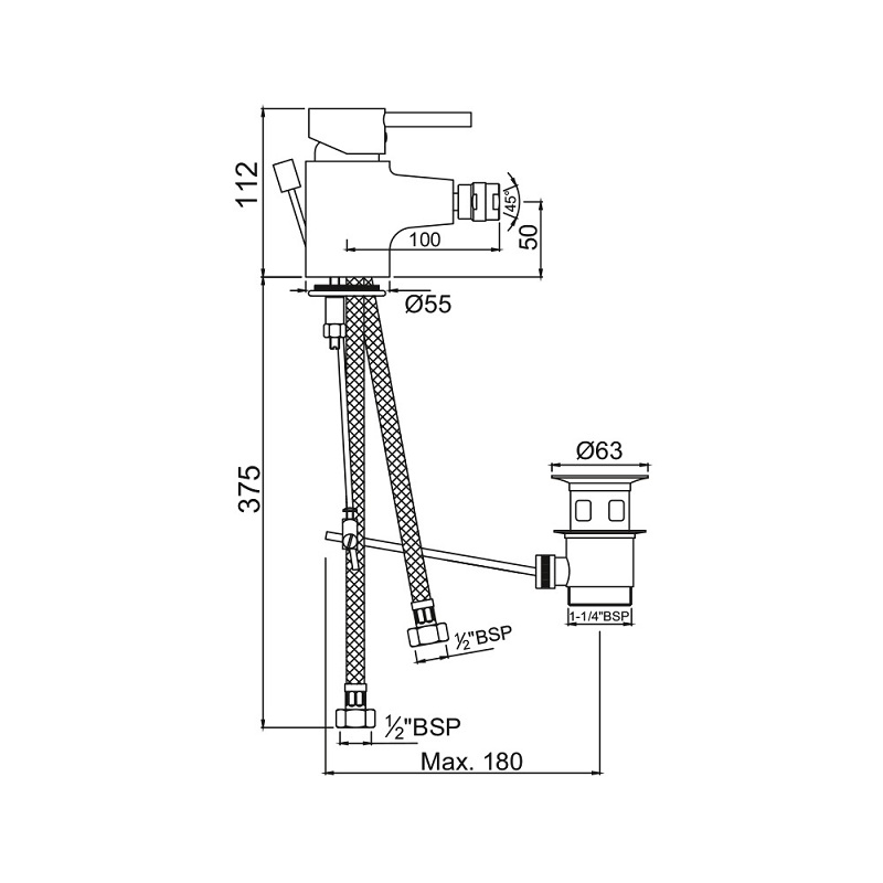FLR-CHR-5213B Смеситель Jaquar Florentine Santreyd - Вид №1