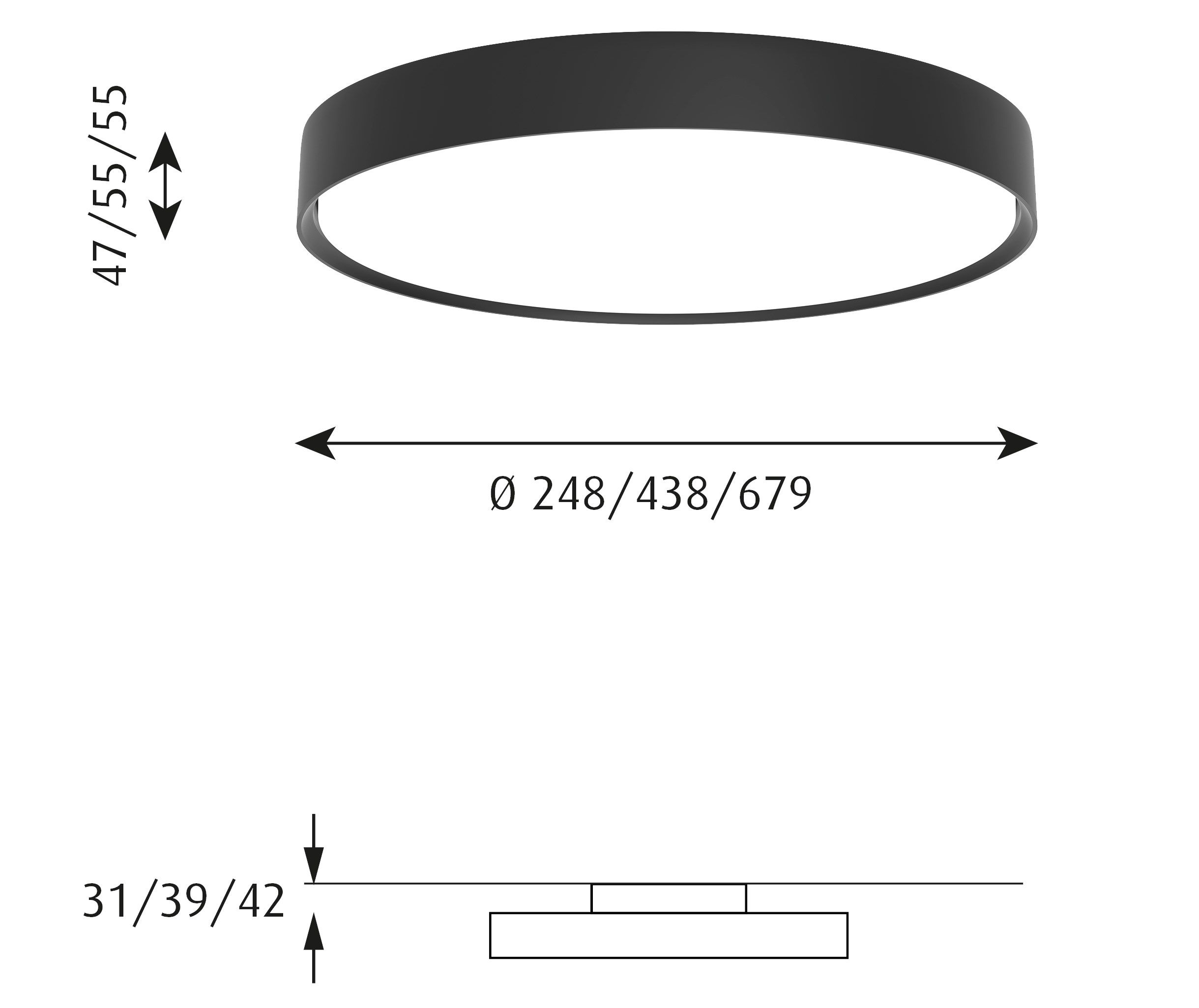 Светодиодный потолочный светильник Louis Poulsen LP Slim Round ARCH-00138522 - Вид №7