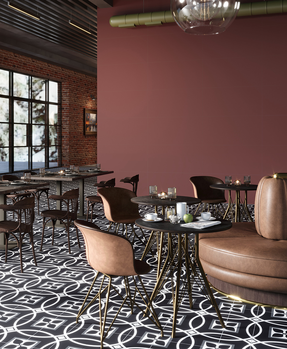 Элитный керамогранит Staro Slim Monocolors ELITE RED WINE STP-ST398 INCOLOR - Вид №2