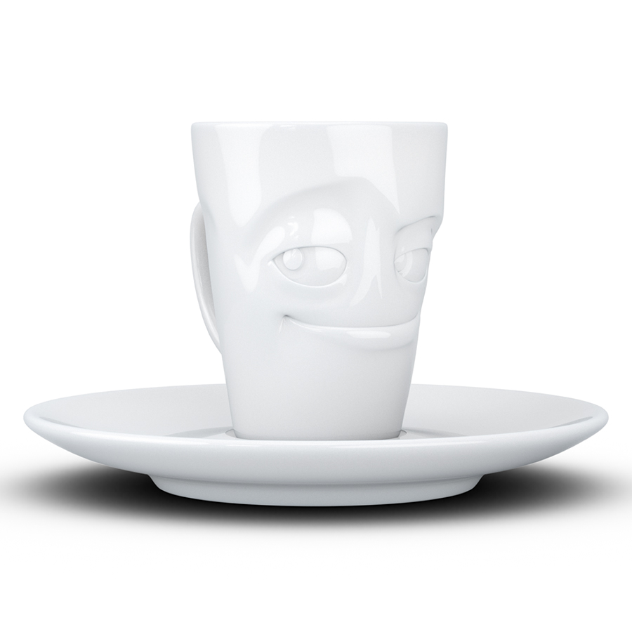 T02.11.01 Кофейная чашка с блюдцем tassen impish 80 мл белая Tassen by FIFTYEIGHT PRODUCTS  - Вид №7