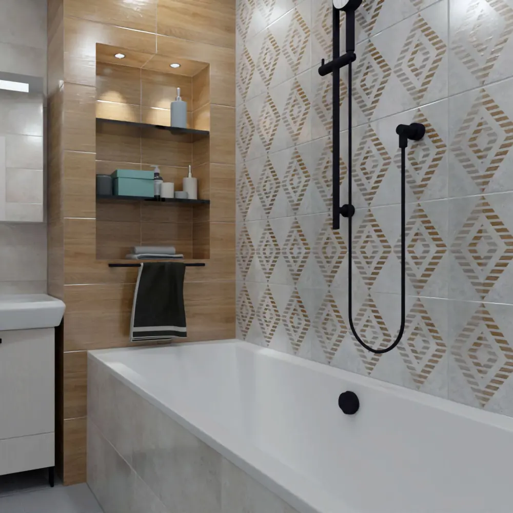 Керамическая плитка Нефрит-Керамика Эни в оттенке коричневое дерево 89232583 STLM-0944001 - Вид №5