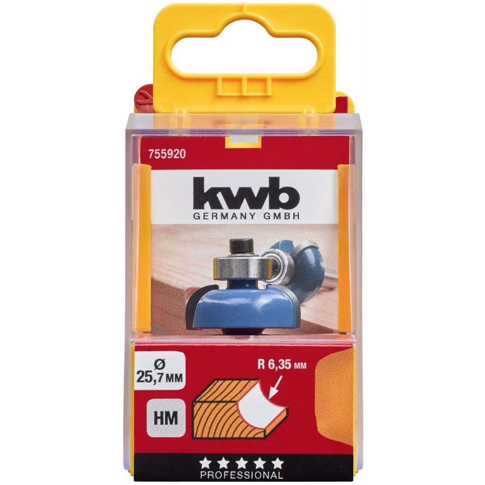 Фреза фигурная с подшипником KWB 755920 25.7 мм хвостовик 8 мм 82182563 STLM-2073957 Santreyd  - Вид №1