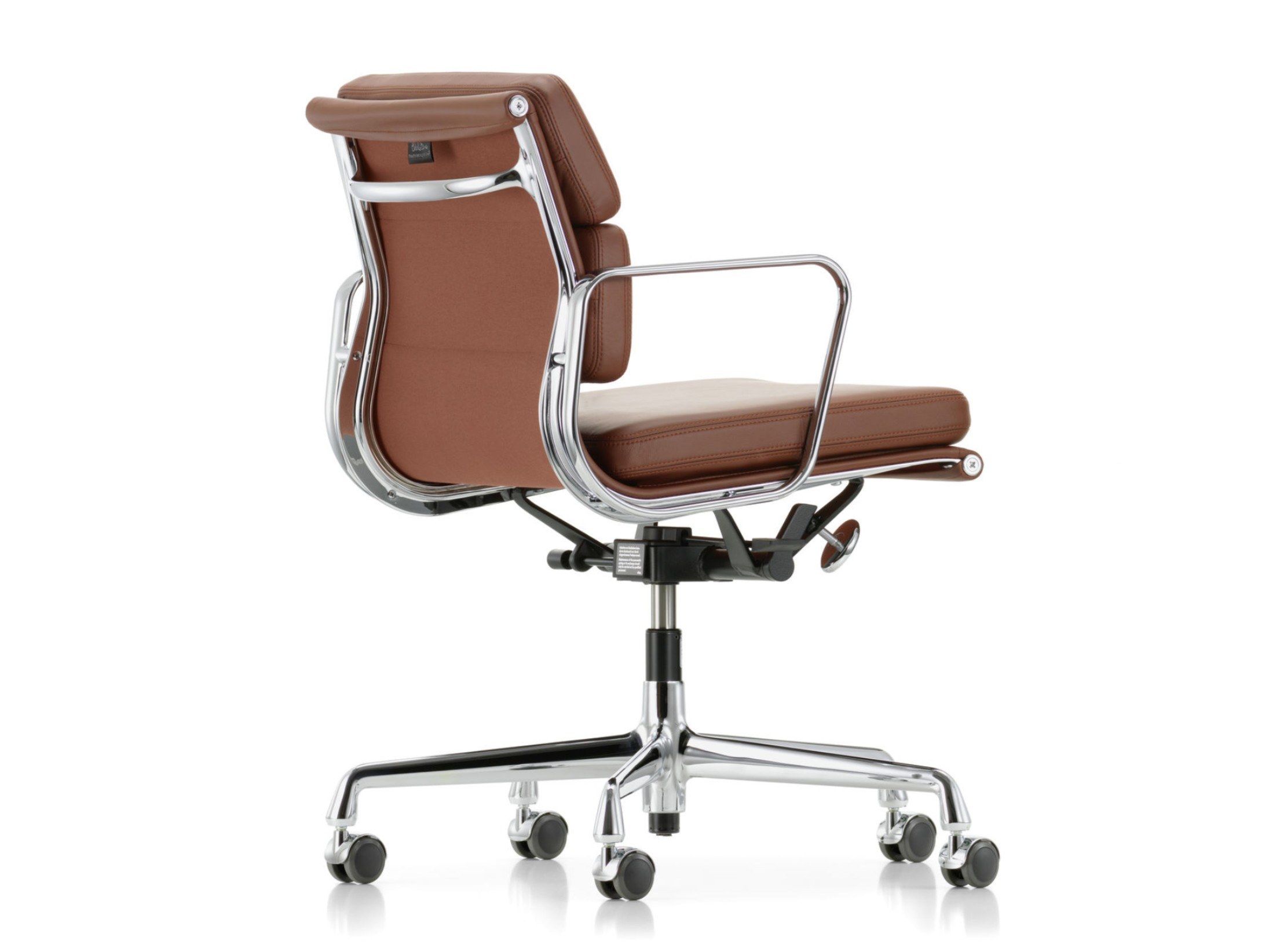 5 спиц подлокотник кожаный поворотный операционный офисный стул VITRA Eames Soft Pad Group ARCH-00124733 - Вид №1