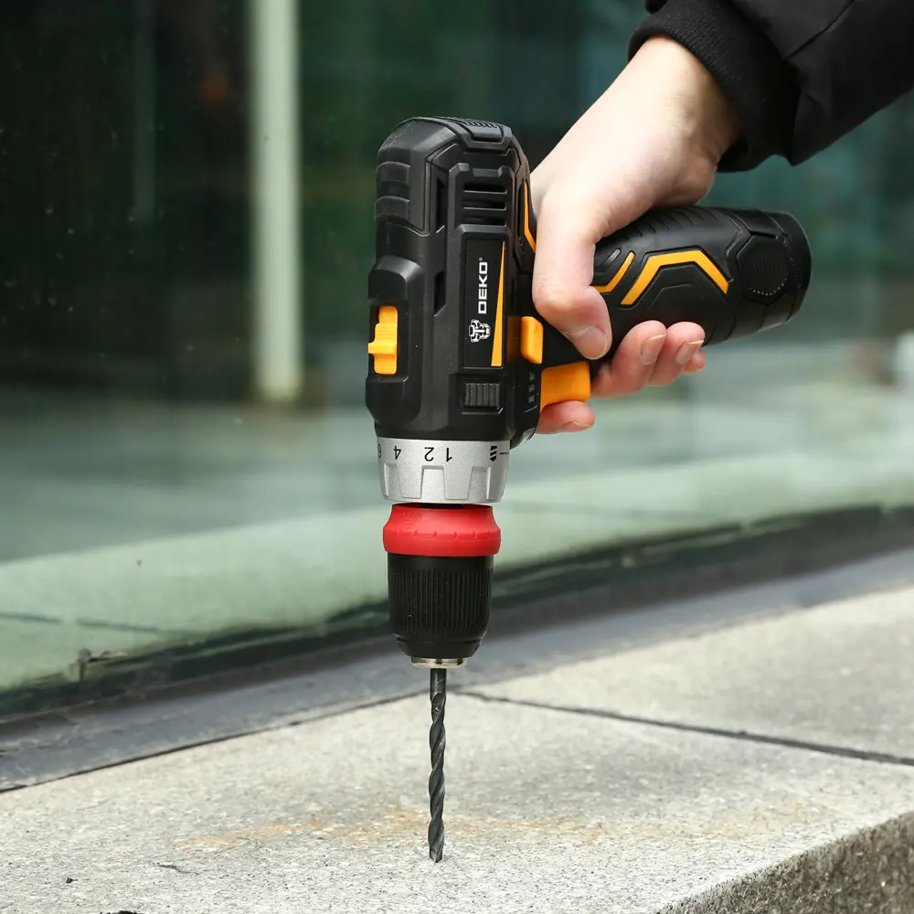 Дрель-шуруповерт аккумуляторная Deko GCD12DU3, 12 В Li-Ion 2x1.5 Ач 84407525 STLM-2188414  - Вид №8