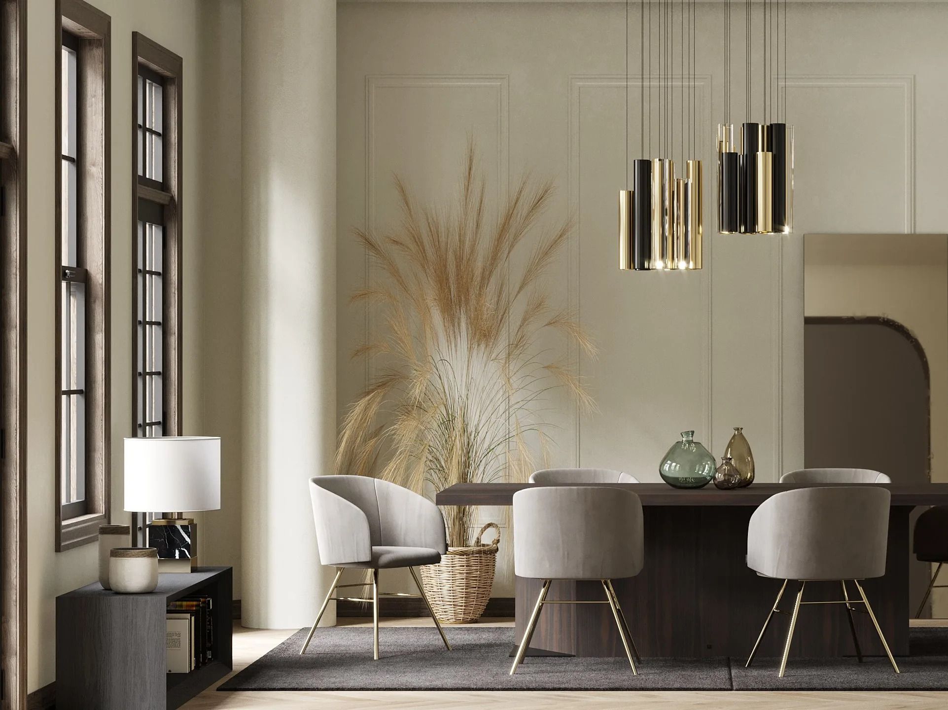 Мраморная настольная лампа Laskasas ARCH-00036765 - Вид №3