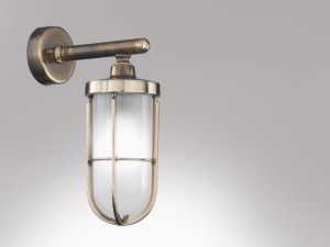 Латунь открытый настенный светильник