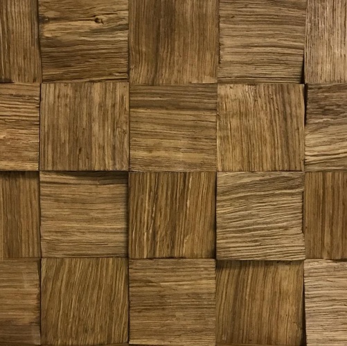 Мозаика и 3D панели из дерева Tarsi 3D 3d Колотый 2.0.2.1 Дуб Селект 3д (мозаика панели), рельефная (3Д (мозаика панели), Рельефная) 300х300 мм 1401100070 - Вид №1