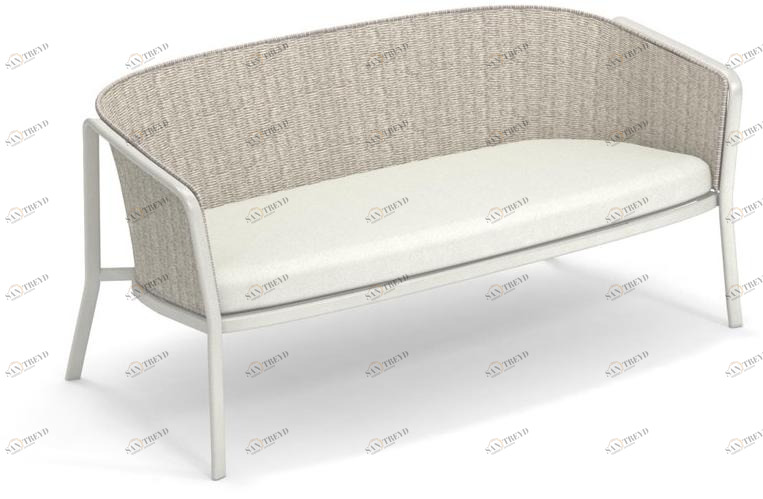 emu 2-местный садовый диван из алюминия и синтетической веревки Carousel 1219