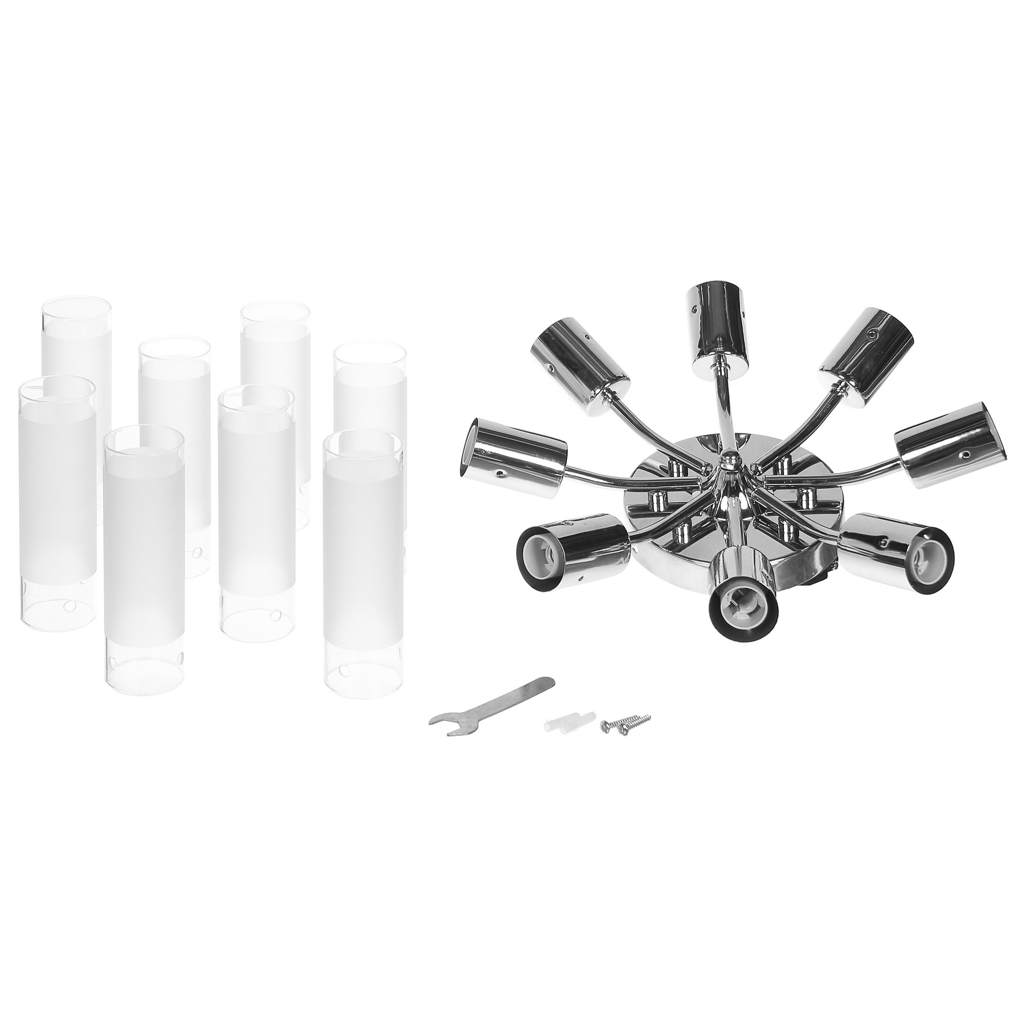 18597298 Люстра 8хЕ14х40 Вт, цвет хром Element Santreyd - Вид №5