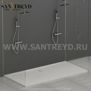 DP18090501 Душевой поддон 180х90 см цвет Белый бархат Globo DOCCIAPIETRA Италия