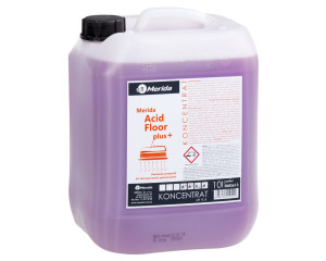 NMS613 ACID FLOOR PLUS 10 л, кислотное средство для очистки керамогранита и противоскользящей плитки Merida