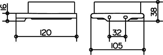11549139000 Полочка KEUCO Edition 400 - Вид №2