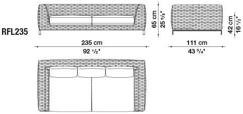 B&B Italia Outdoor Диван с шезлонгом Ray outdoor sun-id-1380308 - Вид №10