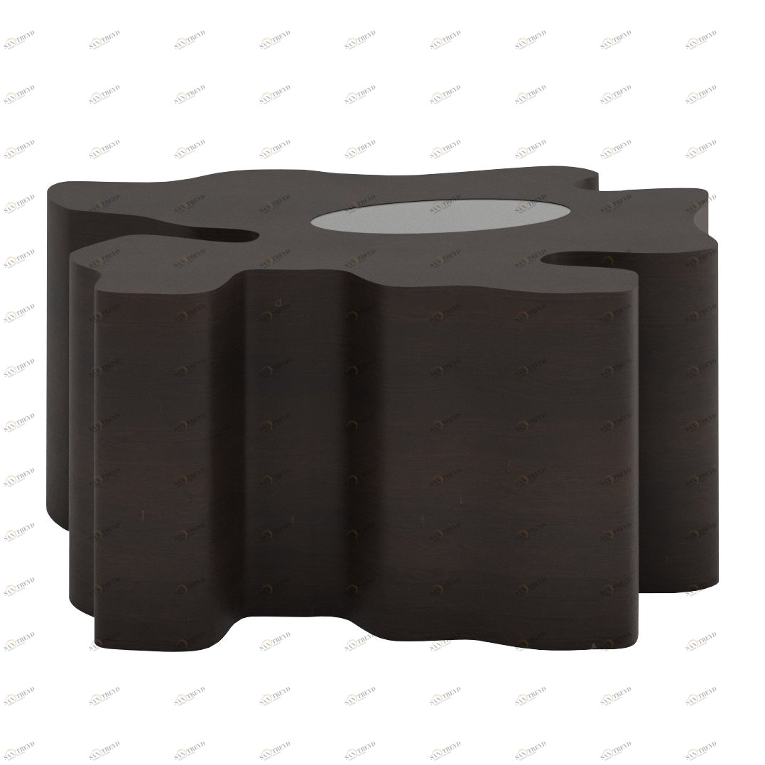 Журнальный столик черный фигурный венге "Пень" от Odingeniy ODINGENIY  178454 Венге;черный 