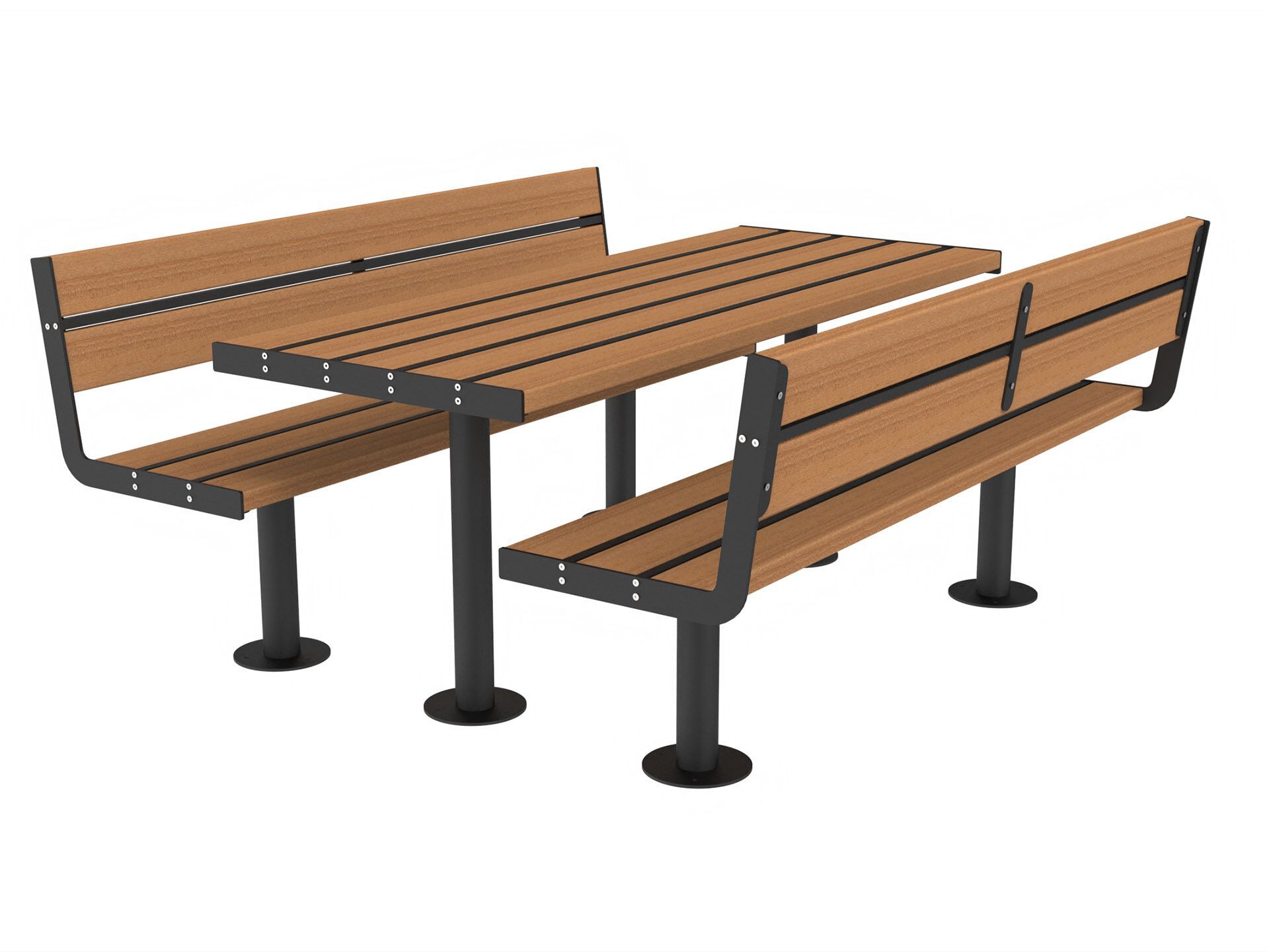 Стол для пикника со встроенными скамейками Lazzari Joy ARCH-00005444 - Вид №12