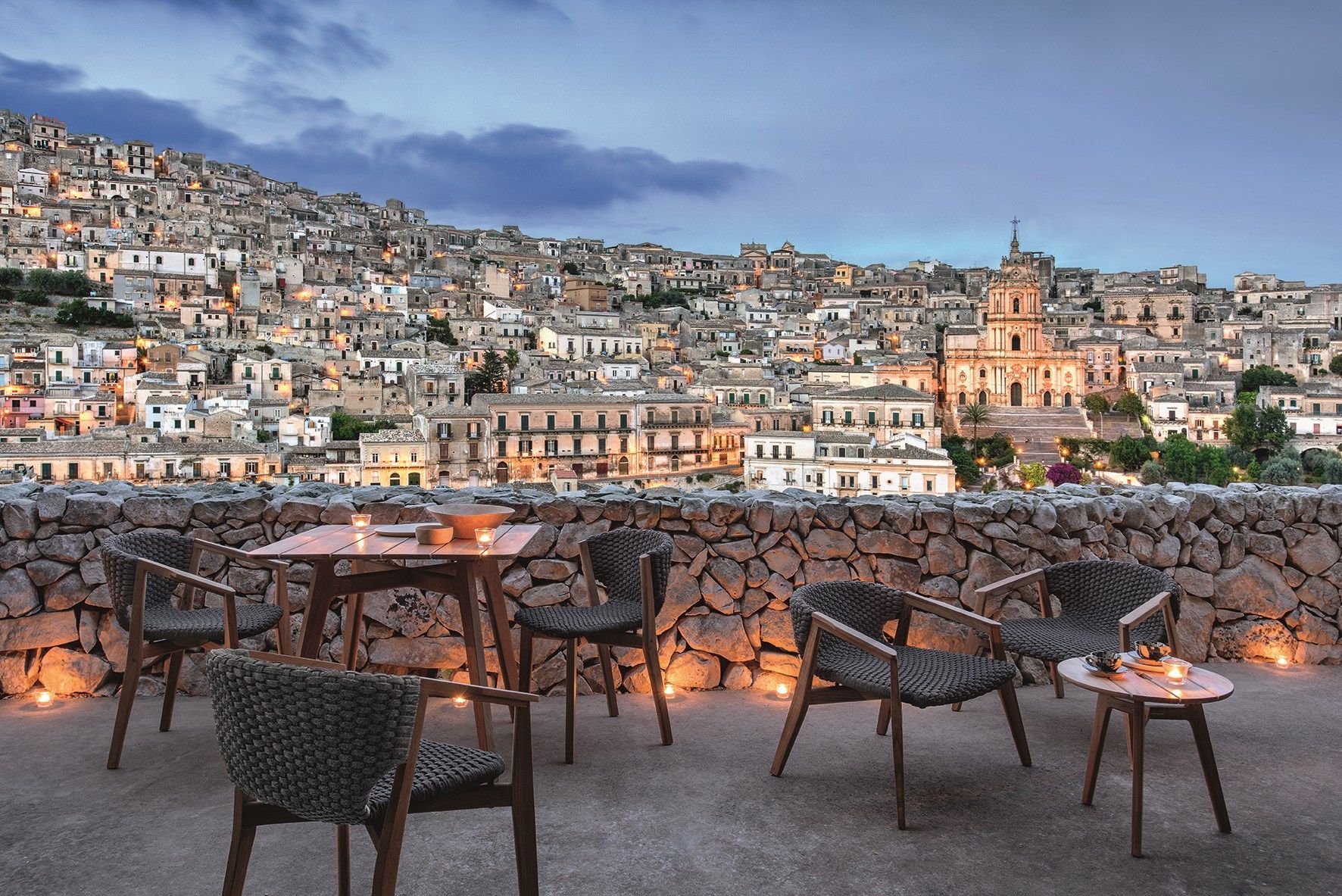 Круглый стол из тикового дерева Ethimo Knit ARCH-00022966 - Вид №4