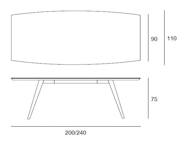Прямоугольный стол Pacini & Cappellini NOVECENTO ARCH-00057835 - Вид №3
