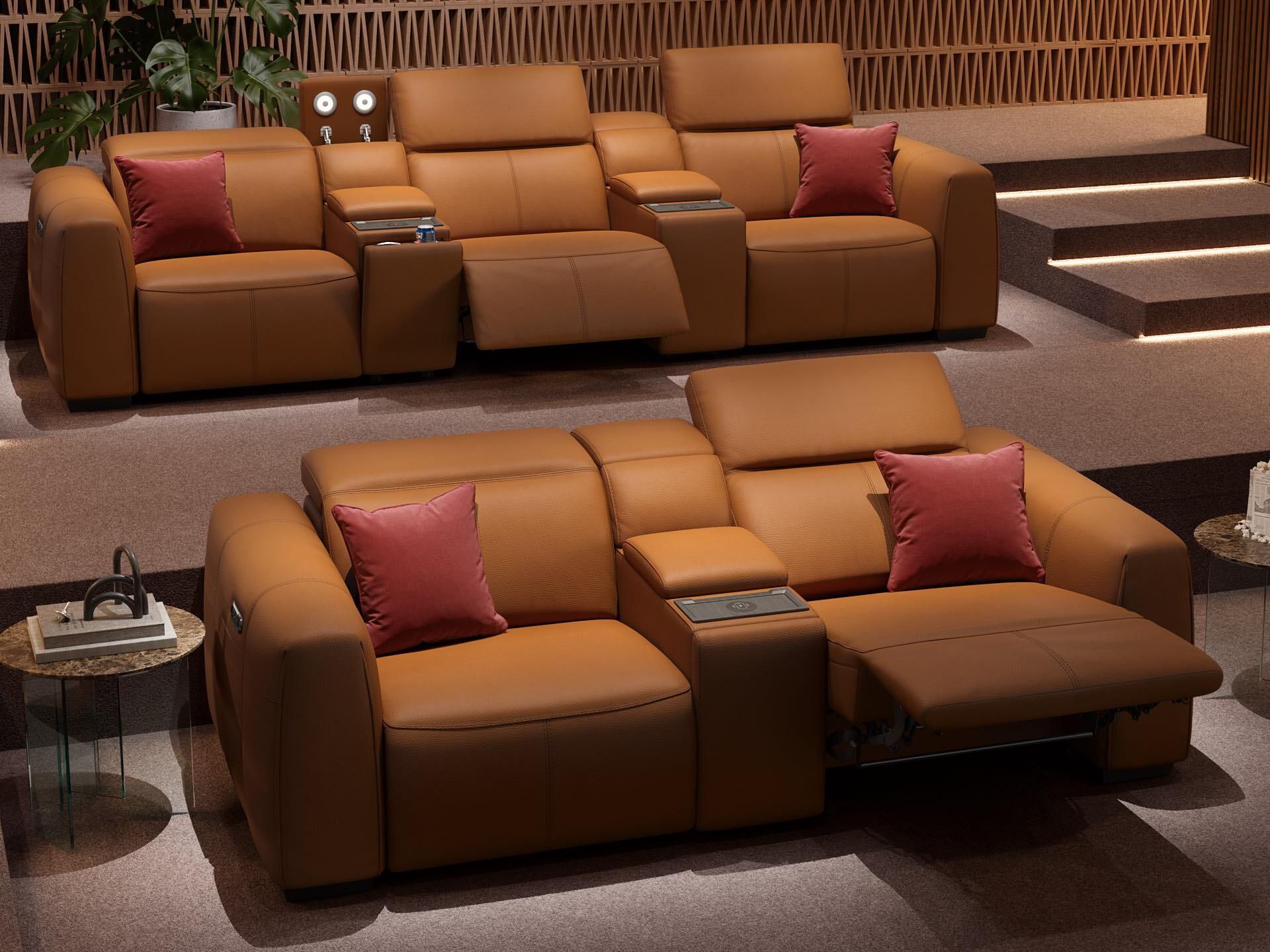 3-местный кожаный диван Sofanella тысячное кино ARCH-00117253 - Вид №2