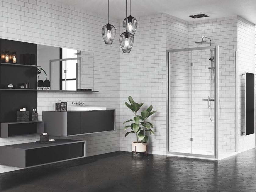 NOVELLINI Угловая душевая кабина с откидной дверцей Zephyros sun-id-1504185 - Вид №1