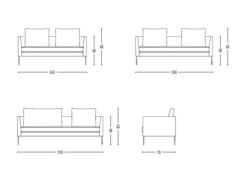 Тканевый диван с полуостровом COR Pilotis ARCH-00002323 - Вид №5