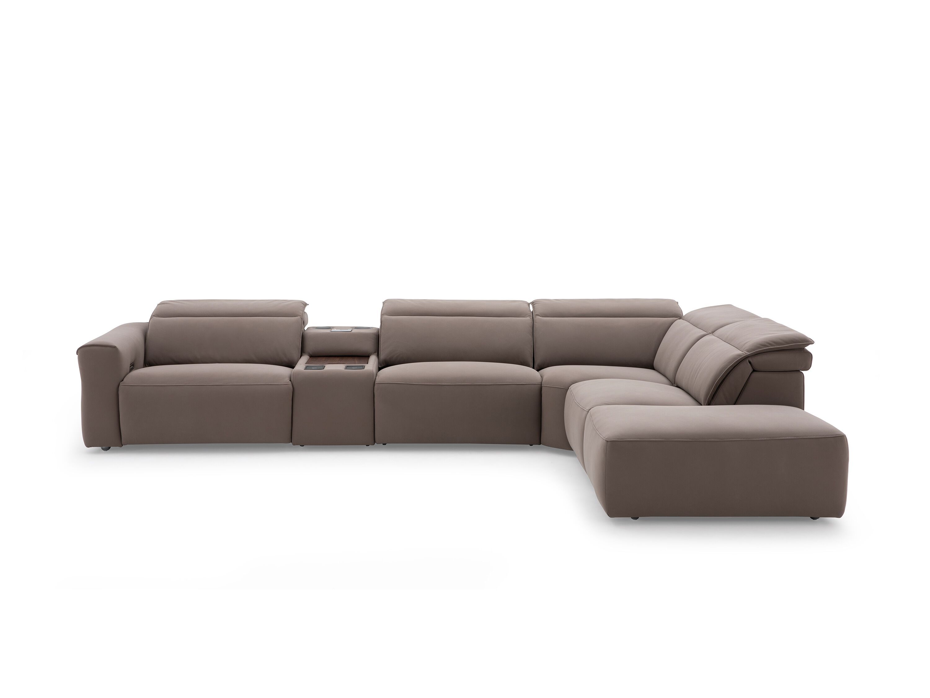 Кожаный угловой диван с электрическим движением CAMPO DE' FIORI CDF263 ARCH-00079306 - Вид №2
