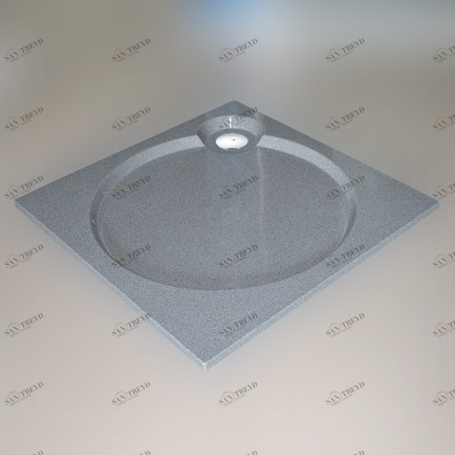 Душевой поддон 80X80X2 СМ Q-СЕРЫЙ GUTEWETTER Shower trays 80X80X2СМQСЕРЫЙ