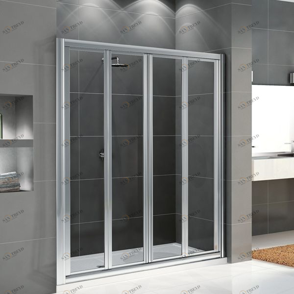 Novellini. Двери в нишу 138 см 2S с серебристым профилем STAR NSTAR2S1321B