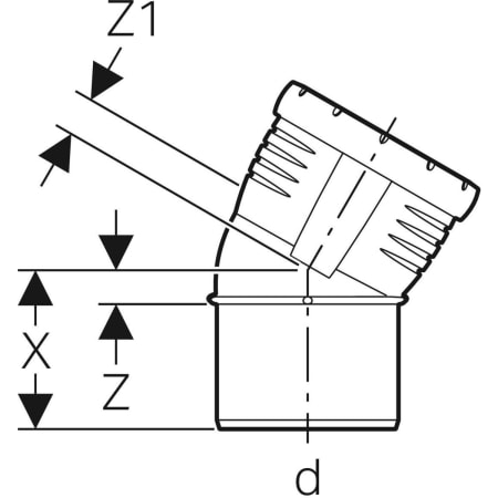 393.720.14.1 Отвод Geberit Silent-Pro Geberit  - Вид №12