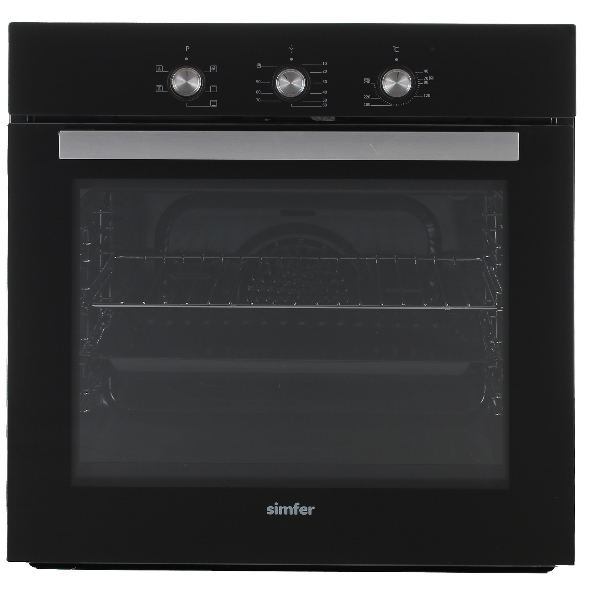 8186949 Электрический духовой шкаф Simfer B6ES16016 черный STDN-0015504