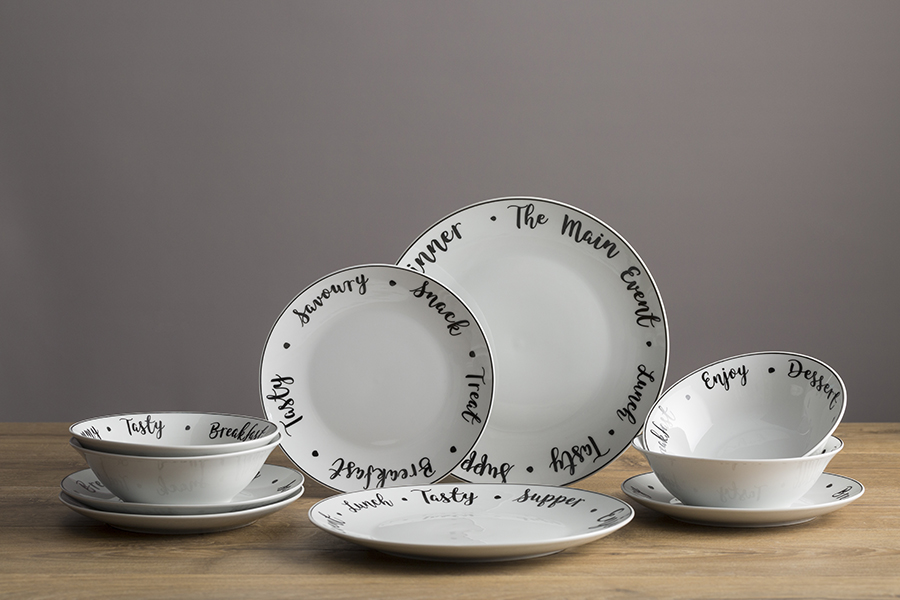 P_0059.611 Тарелка обеденная carnaby script d 26,5 см Price&Kensington  - Вид №7