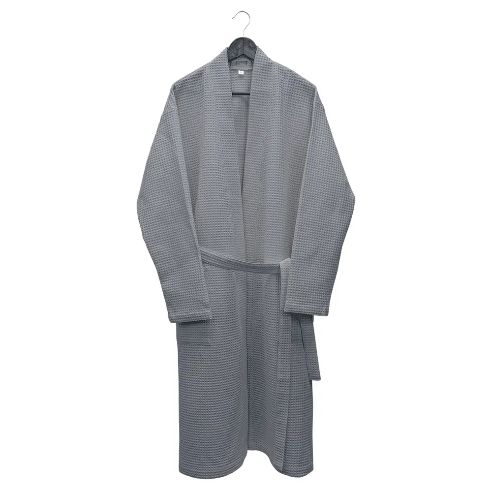 Халат вафельный Votex Home Кимоно без капюшона размер XXL цвет серый STLM-2182829