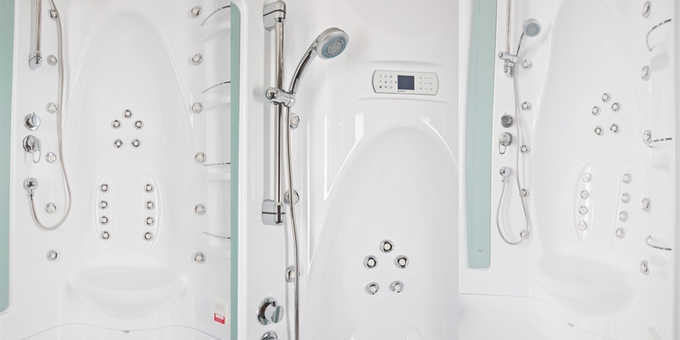 Душевая кабина Aquanet Taiti 110x110 с паром, г/м, тонированное стекло 172283 - Вид №2