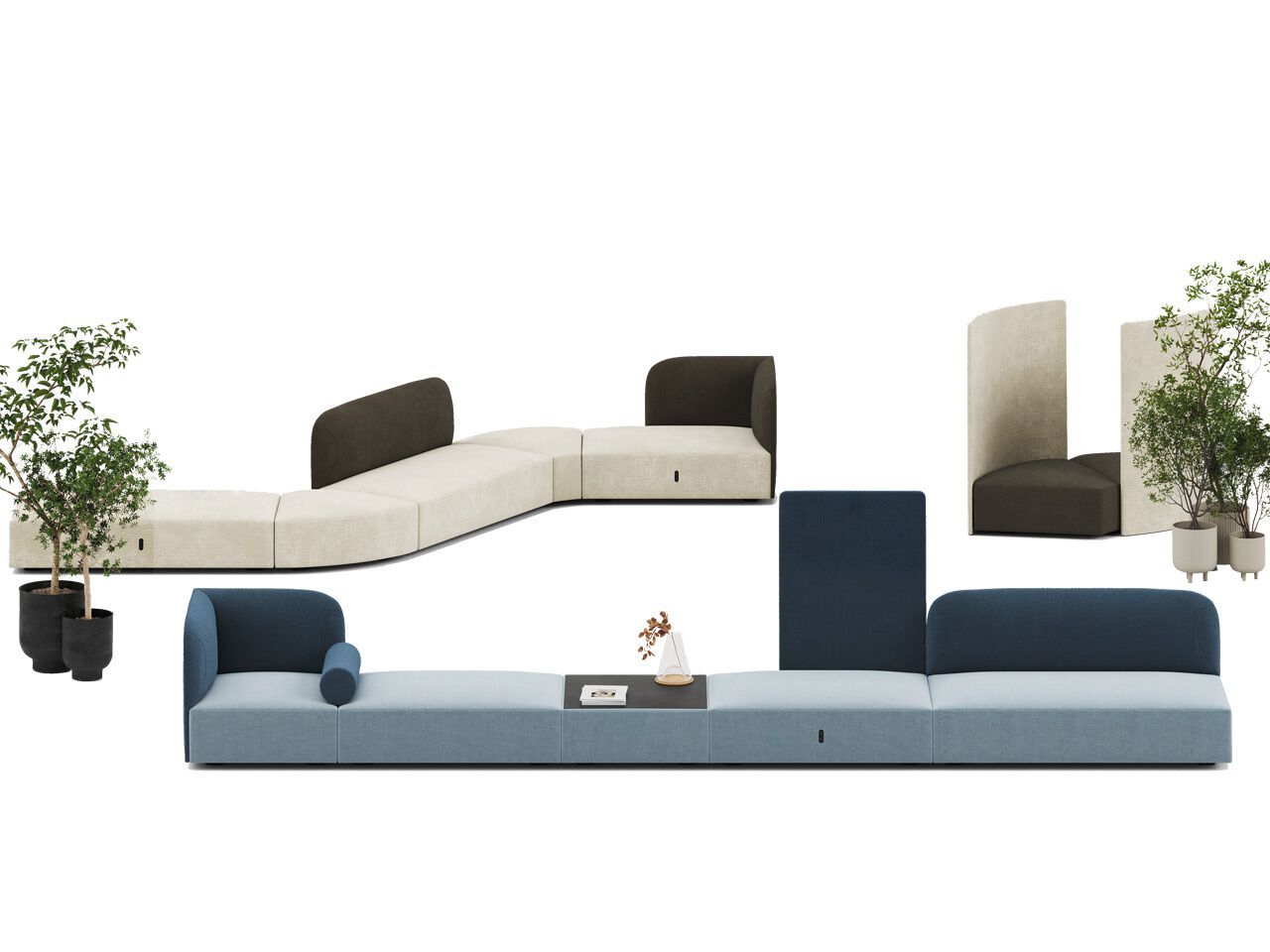 Модульный тканевый диван FREZZA Alplus Lounge ARCH-00018289 - Вид №4