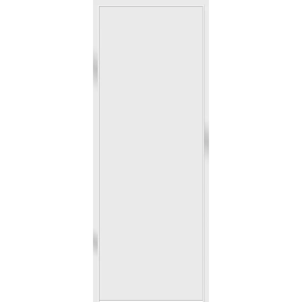 Дверь межкомнатная глухая обратного открывания с замком комплекте Invisible 70x200 см левая без кромки цвет белый 89382975 STLM-2003828 VELLDORIS 