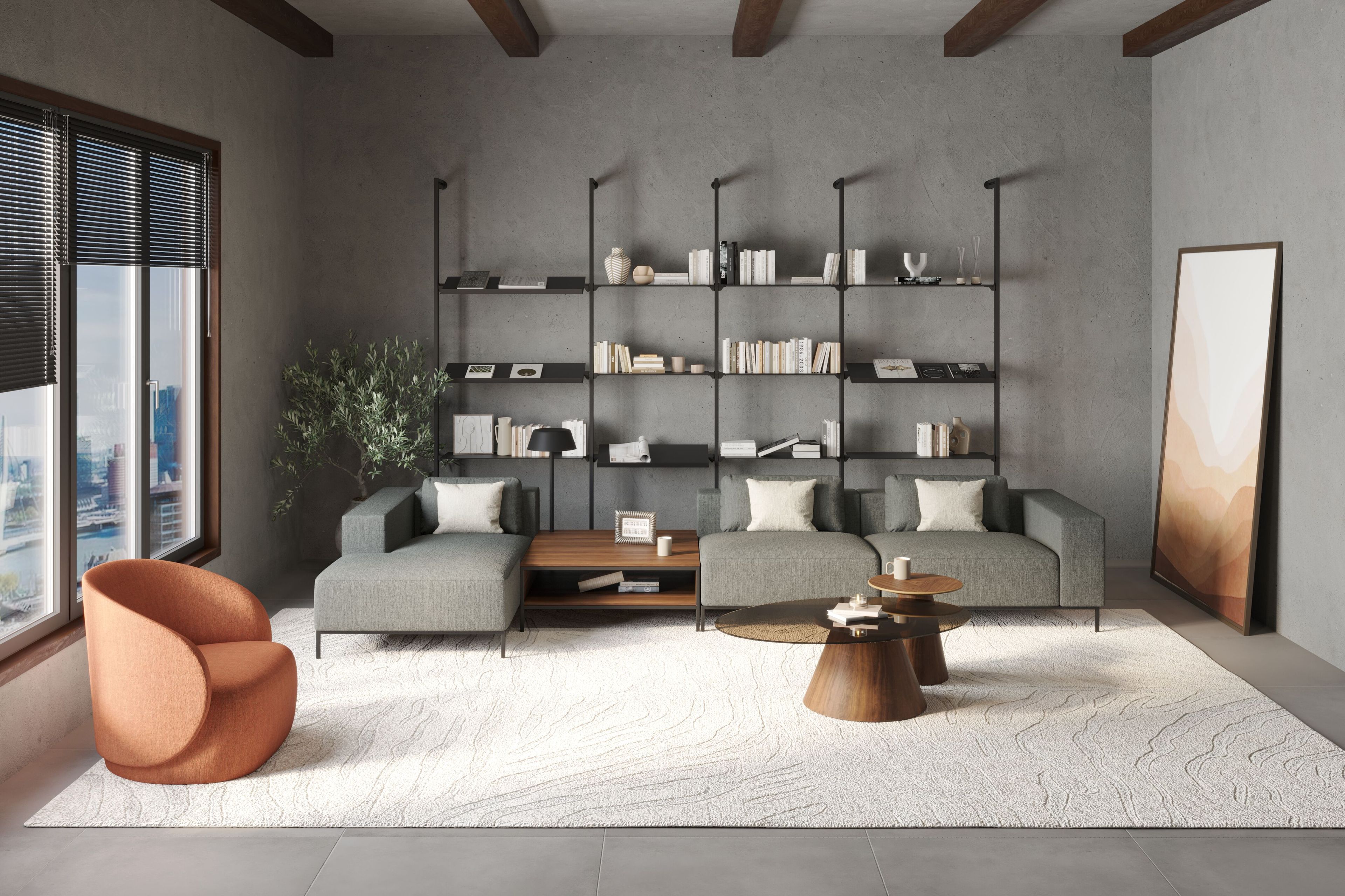 3-местный тканевый секционный диван Ersa KAVI ARCH-00122742 - Вид №2