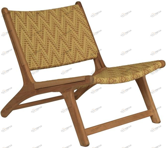 cbdesign Садовое кресло из тика и синтетики Vienna Tj 342f7 / tj 342f8