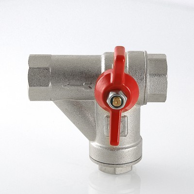 VT.294.N.04 Кран шаровой со встроенным прямым фильтром Valtec 1/2"  - Вид №16