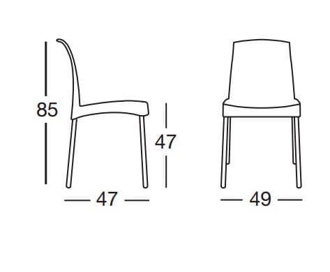 Штабелируемый стул из инженерного пластика S-CAB Дженни ARCH-00064674 - Вид №4