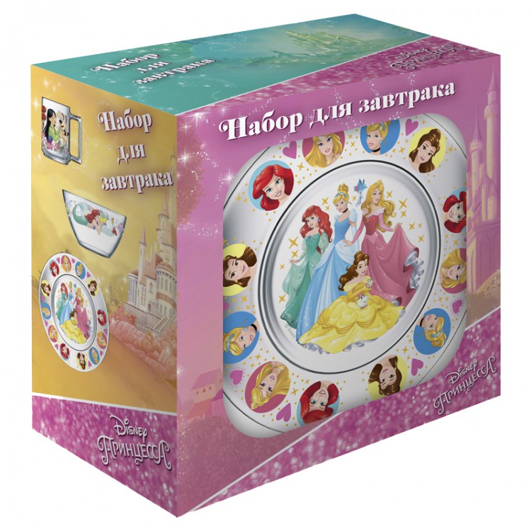 287926 Набор для завтрака 3 пр. "Принцессы Дисней" Santreyd 