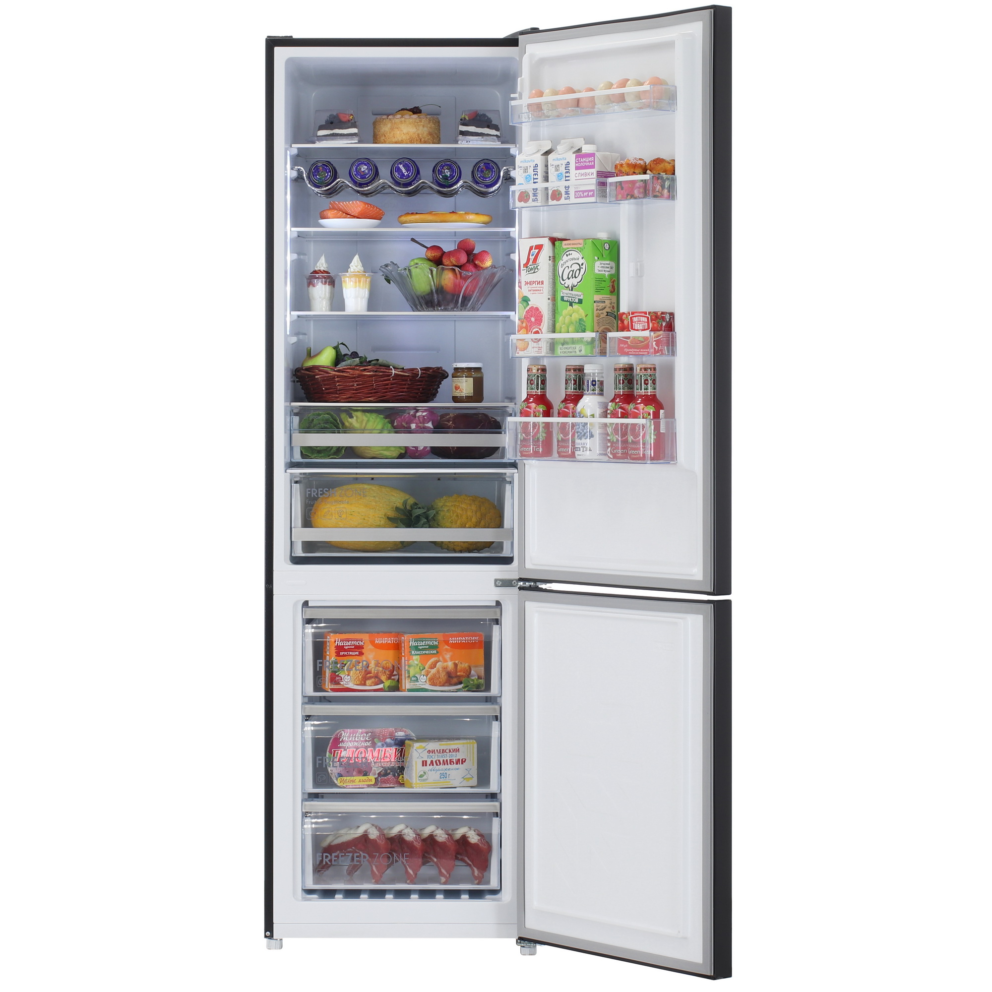 9173821 Холодильник с морозильником   Thomson BFC30EI03 серый STDN-0109785 - Вид №5