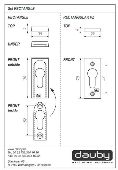 Dauby Прямоугольная насадка Pure® 13625 - Вид №2