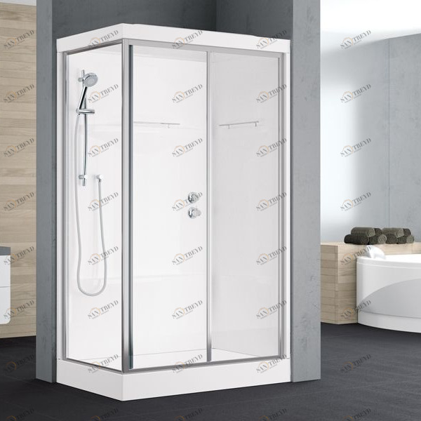 Novellini. Душевая кабина 120x80 см 2P STANDARD с крышей ALBA ALB2P120SMT1BALB2P120DMT1B